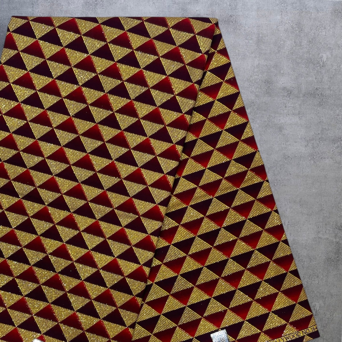 Wax Tissu Pagne Africain Brillant 6 Yards