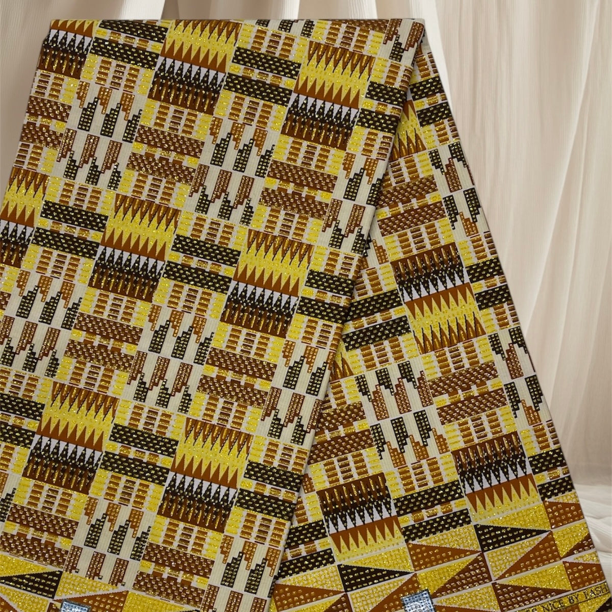 Wax Tissu Pagne Africain Brillant 6 Yards