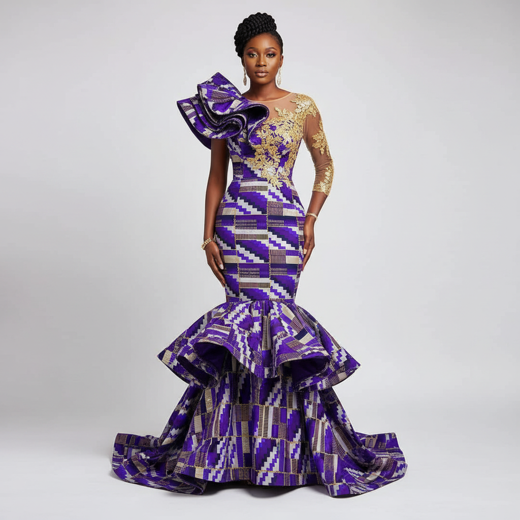 Wax Tissu Pagne Africain Brillant 6 Yards