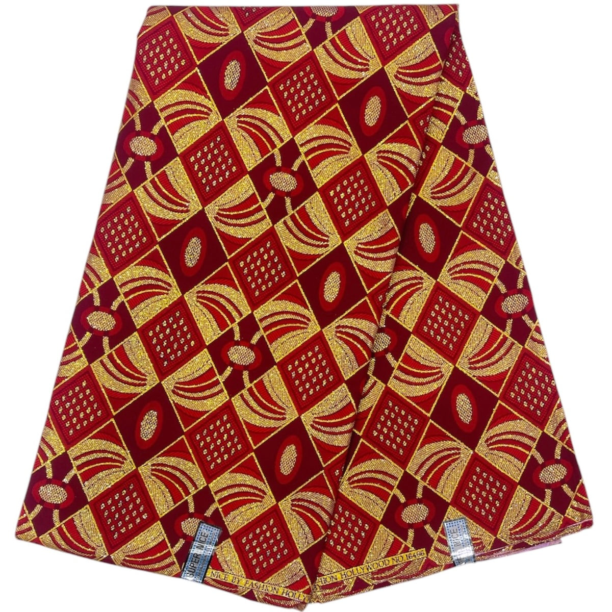 Wax Pagne Tissu Africain Brillant 6 Yards