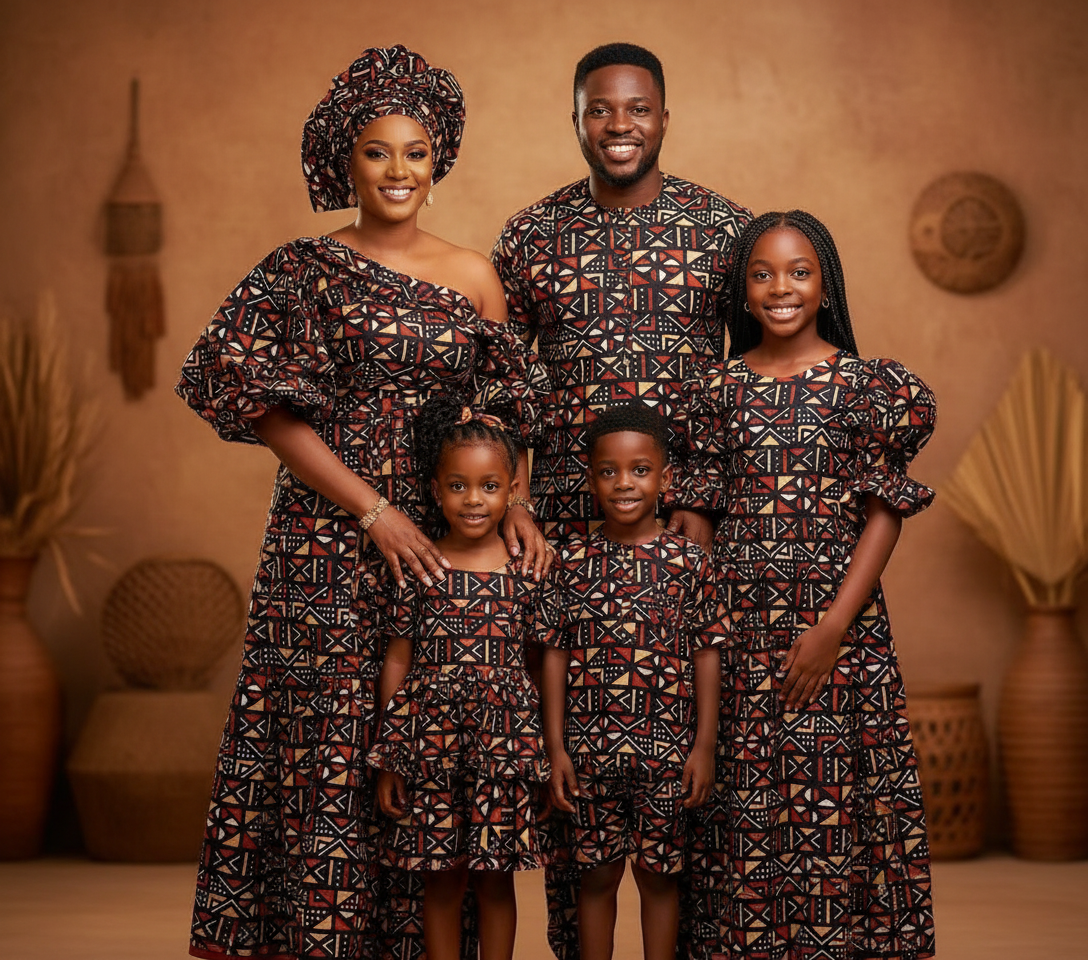 Tissu Wax Bogolan 6 Yards