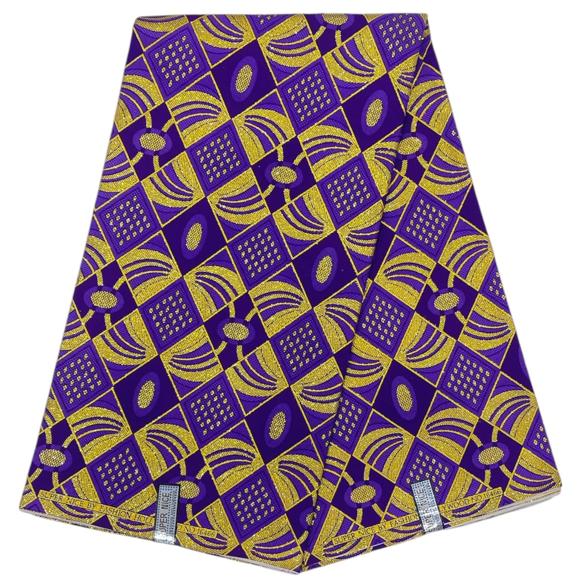 Wax Pagne Tissu Africain Brillant 6 Yards