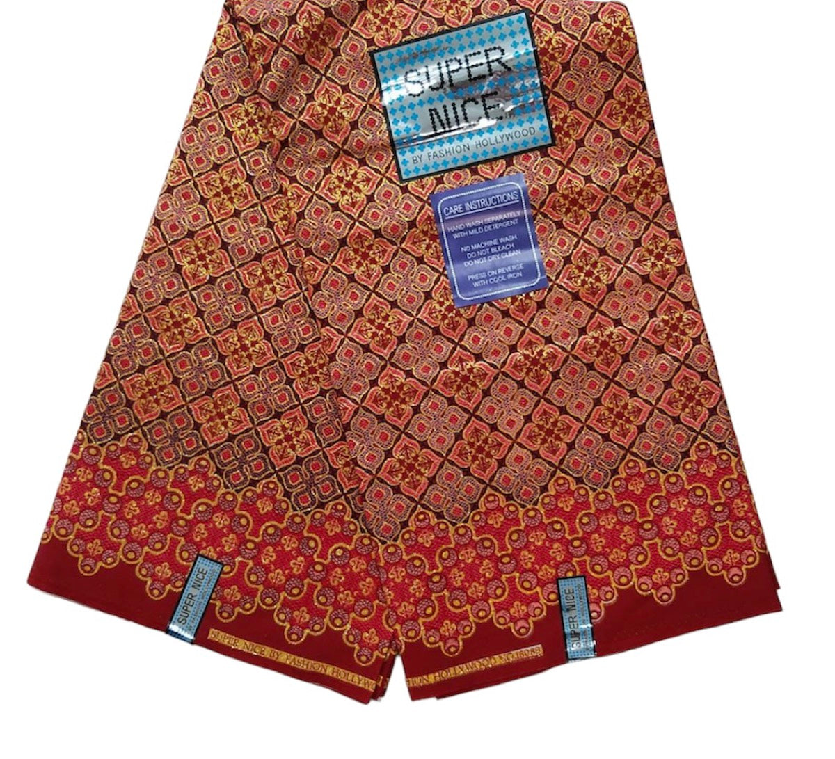 Wax Tissu Pagne Africain Brillant 6 Yards