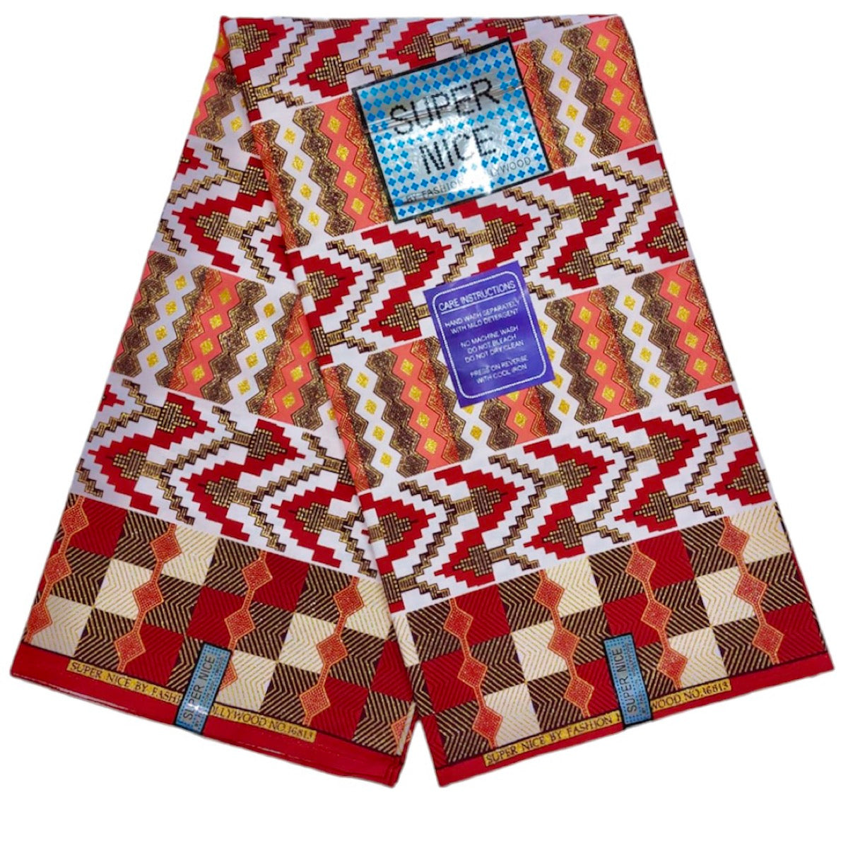 Wax Tissu Pagne Africain Brillant 6 Yards