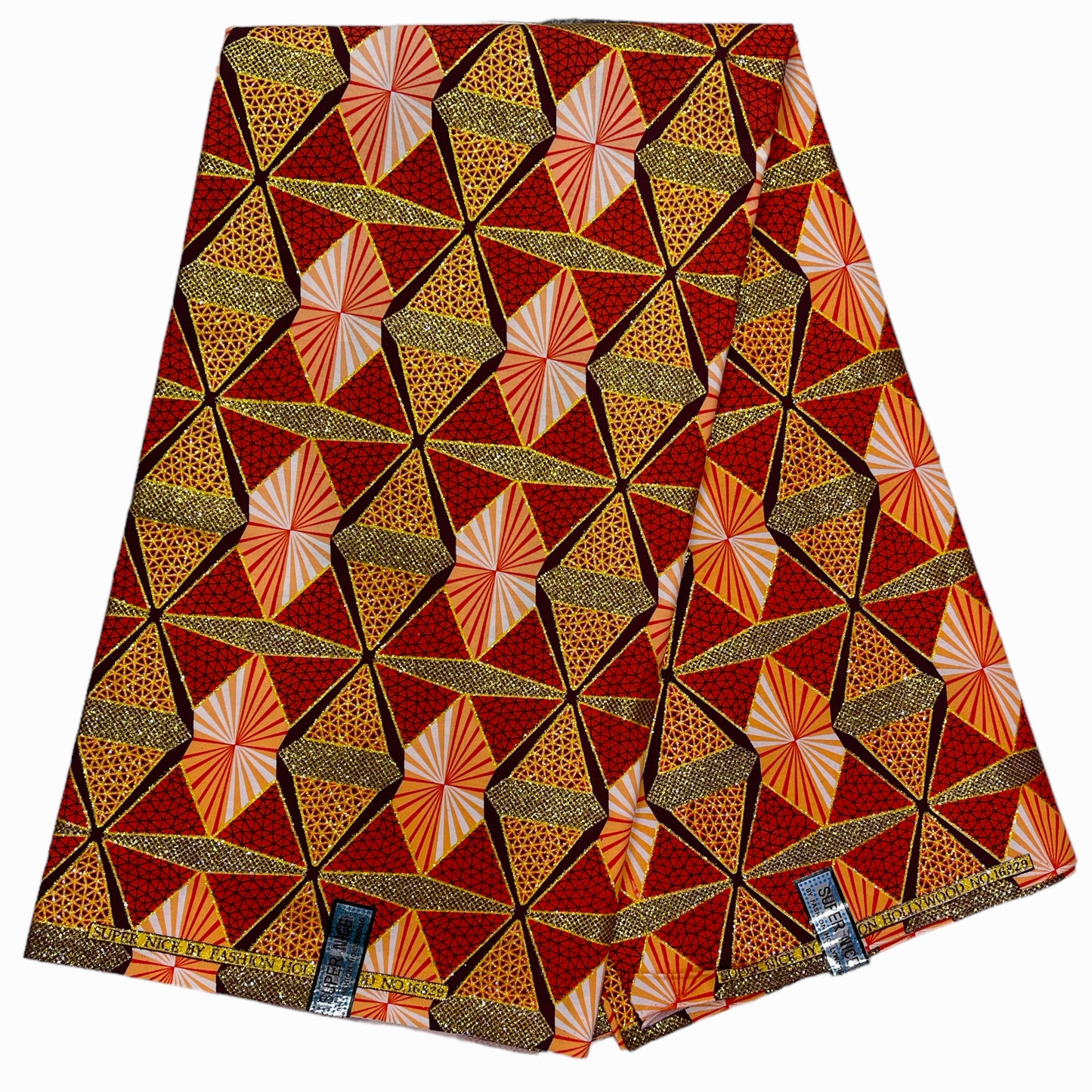 Wax Tissu Pagne Africain Brillant 6 Yards