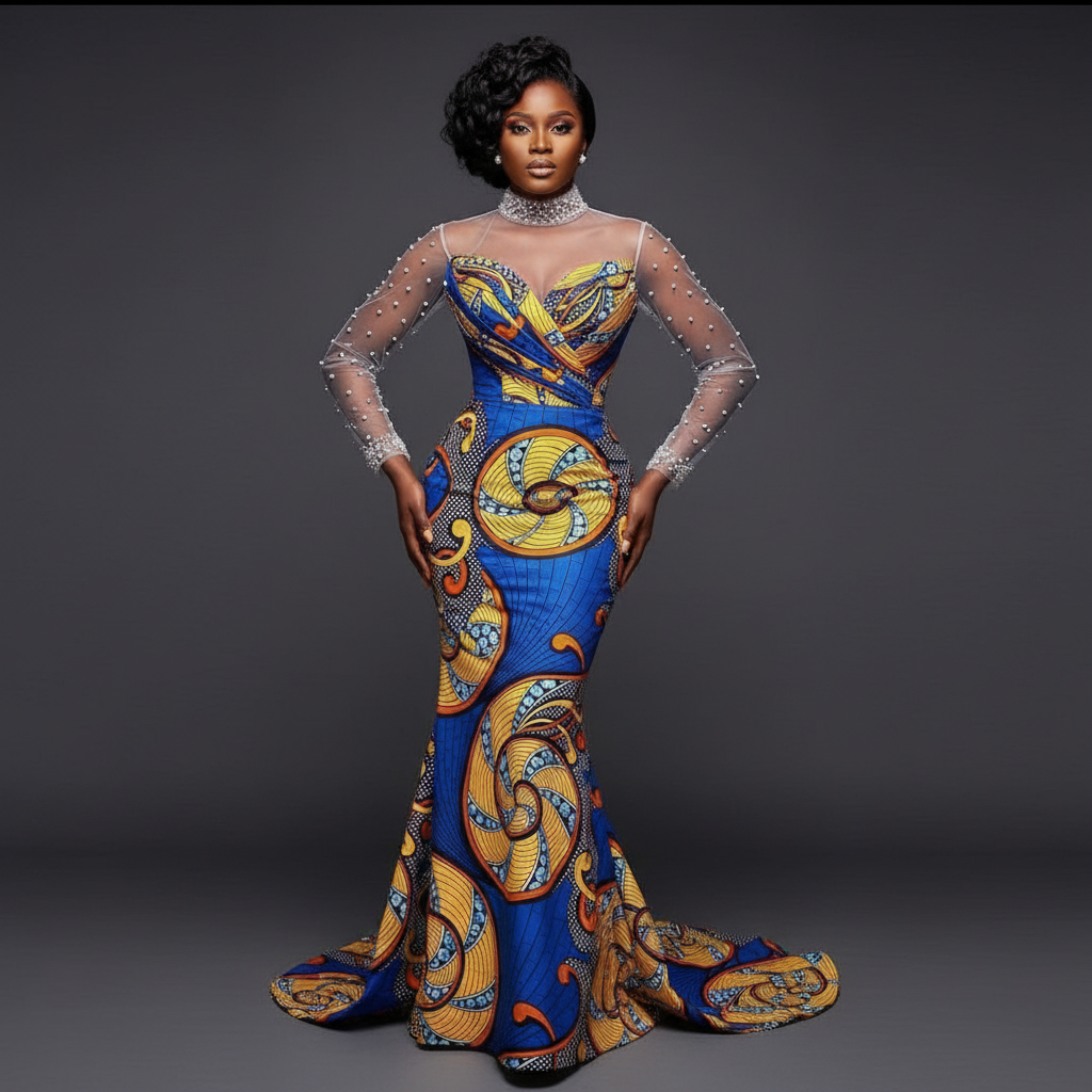 Tissu Pagne Africain 6 Yards