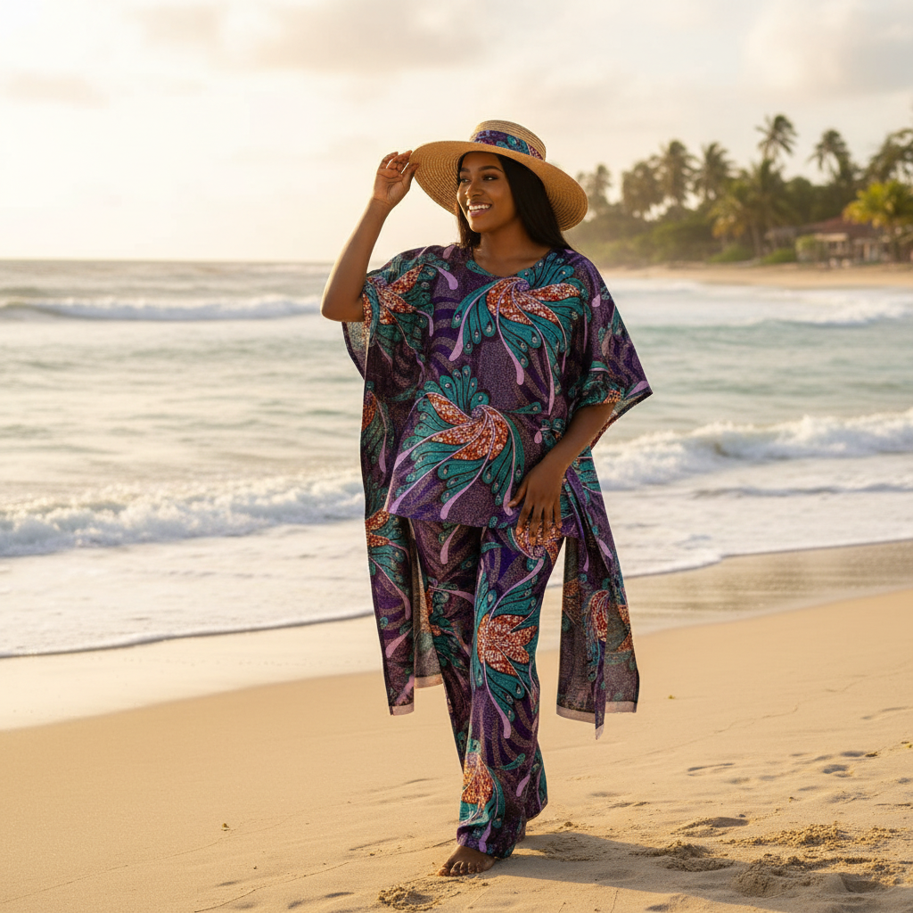 Tissu Pagne Africain Brillant 6 Yards