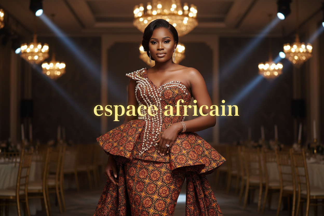 Wax Tissu Pagne Africain pailleté Brillant 6 Yards