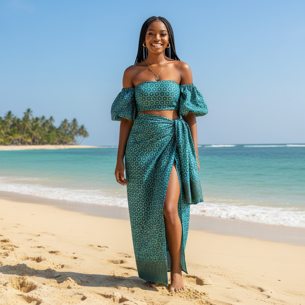 Tissu Pagne Africain Brillant 6 Yards