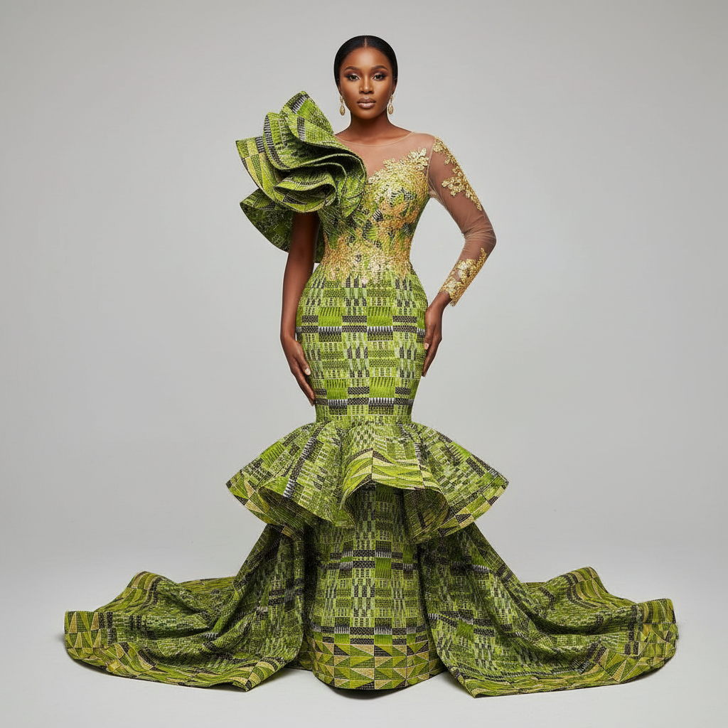 Wax Pagne Tissu Africain Brillant 6 Yards