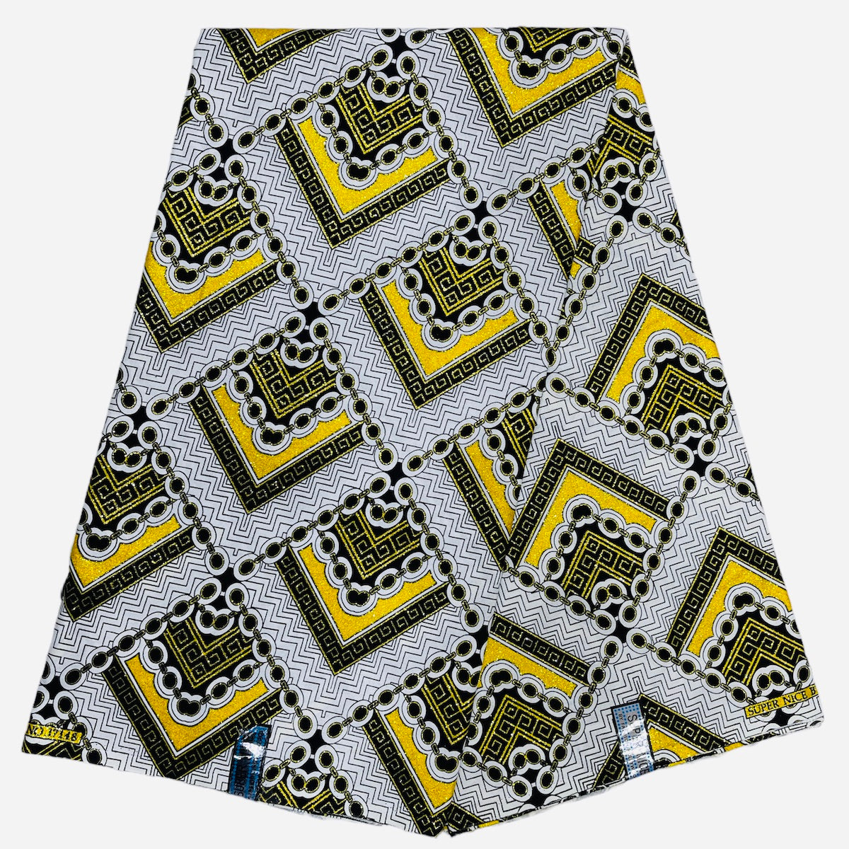 Wax Pagne Tissu Africain Brillant 6 Yards