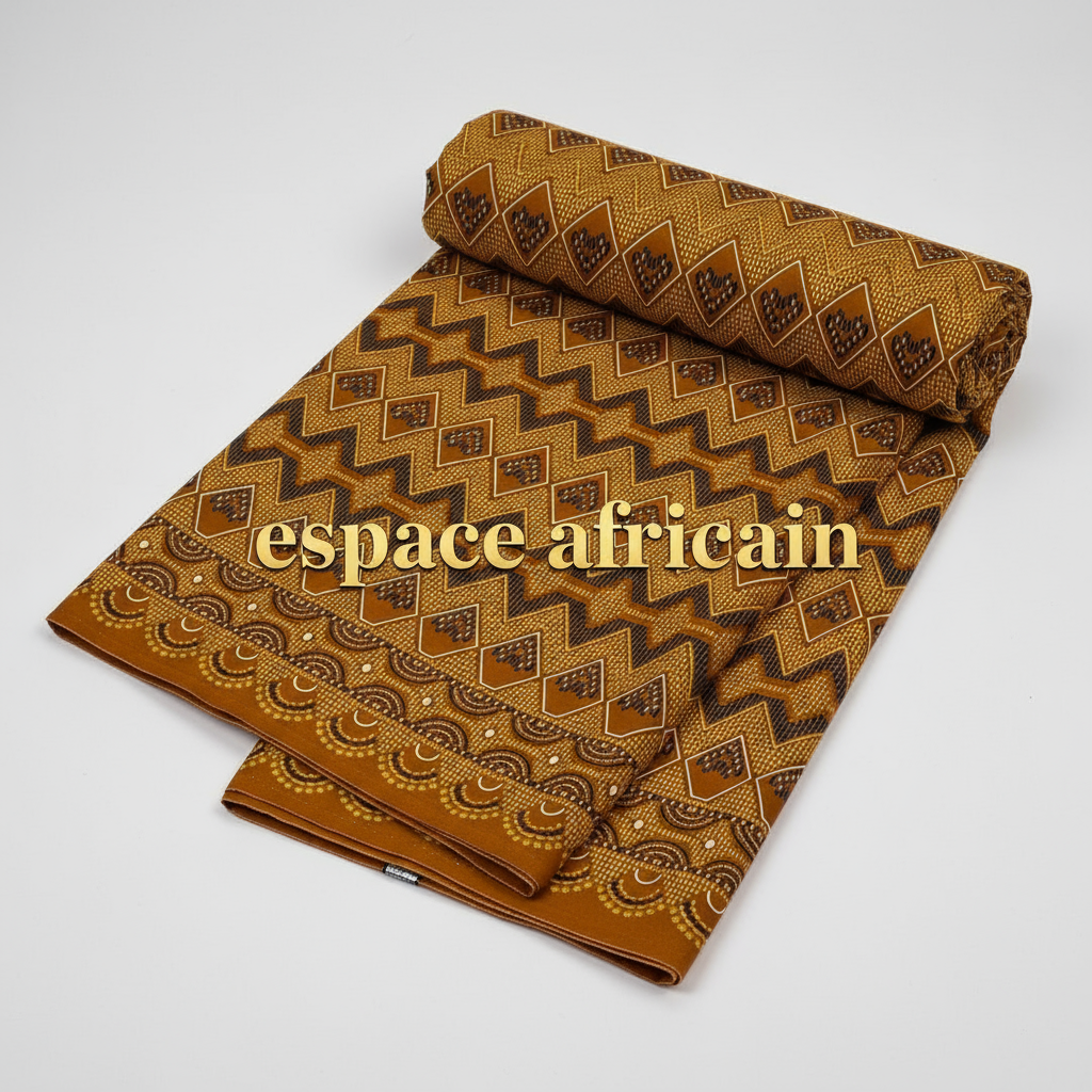 Wax Pagne Tissu Africain Brillant 6 Yards