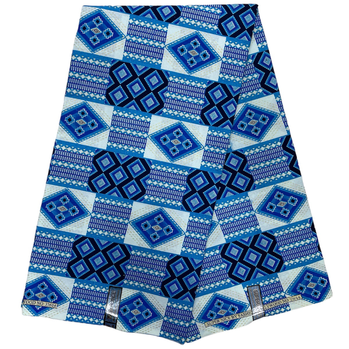 Wax Pagne Tissu Africain Brillant 6 Yards