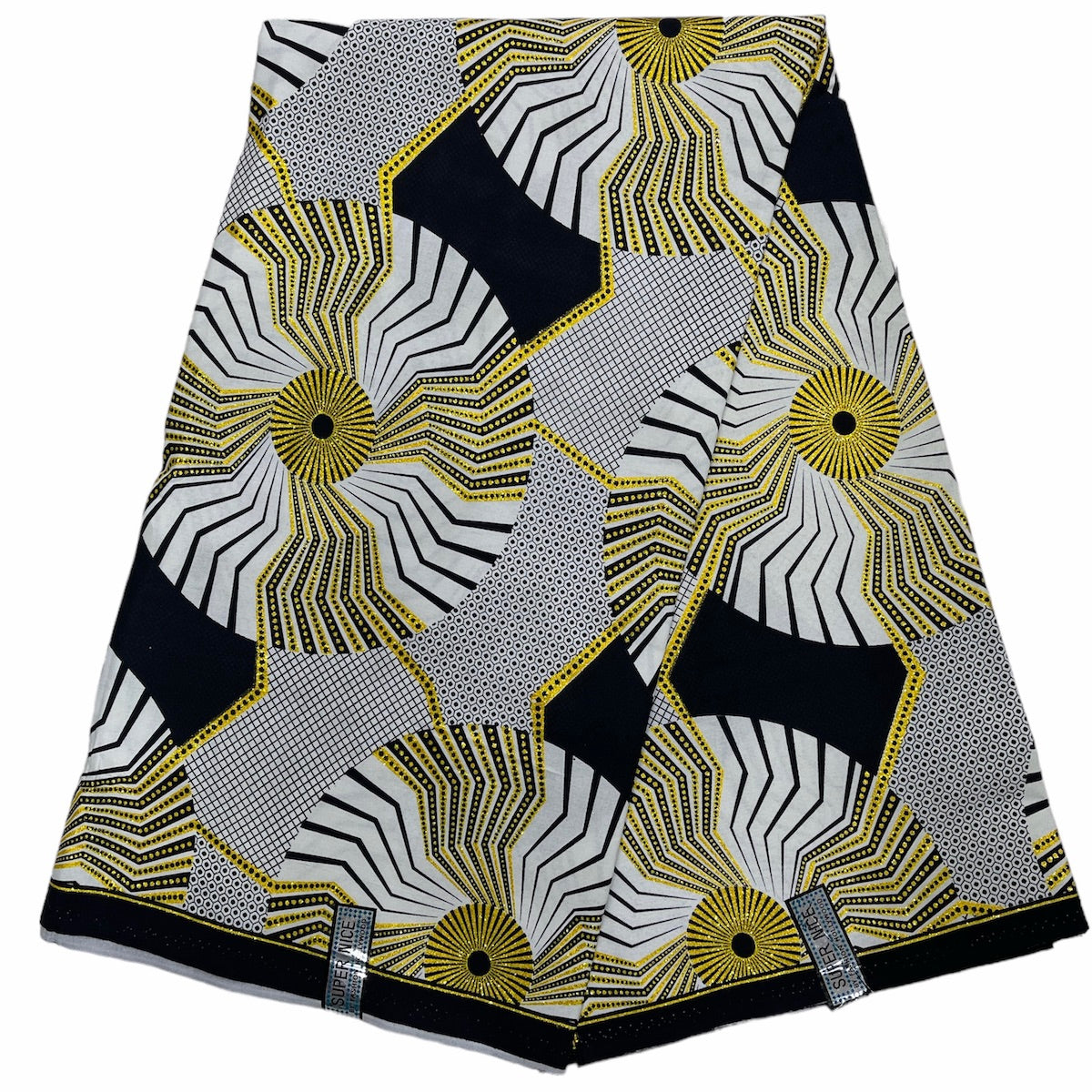 Wax Pagne Tissu Africain Brillant 6 Yards