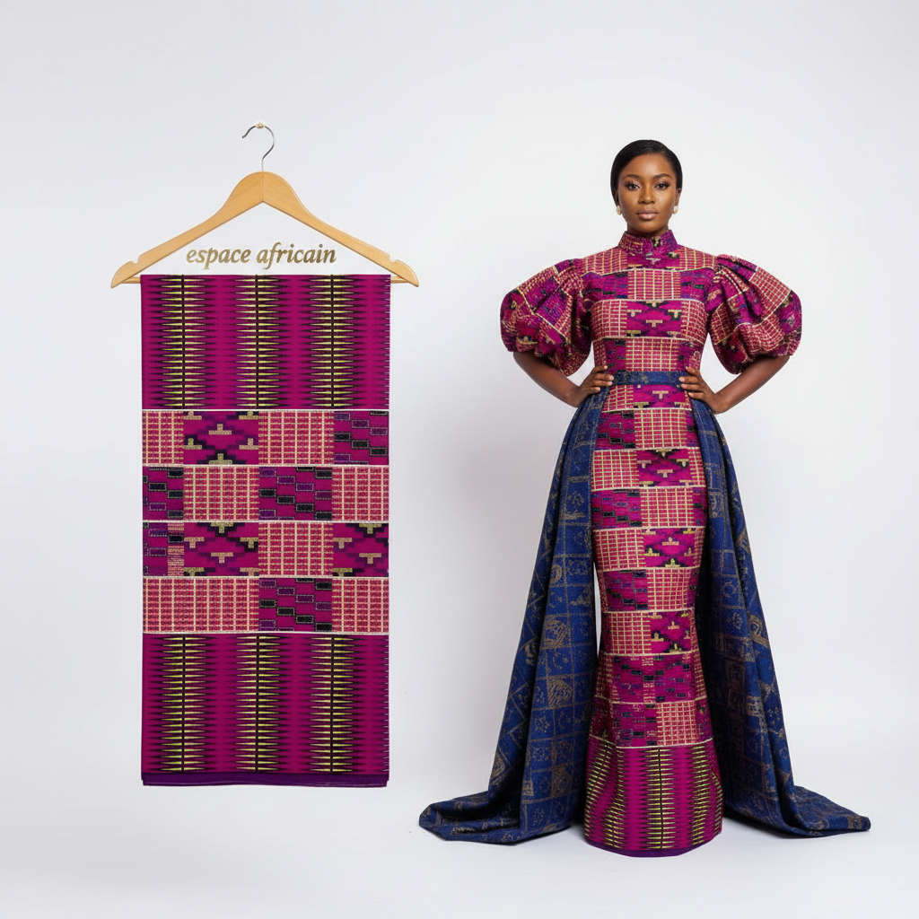 Wax Pagne Tissu Africain Brillant 6 Yards