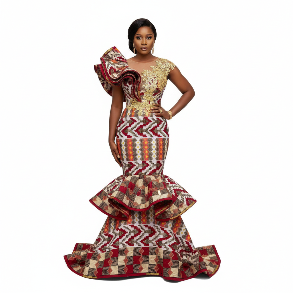 Wax Tissu Pagne Africain Brillant 6 Yards