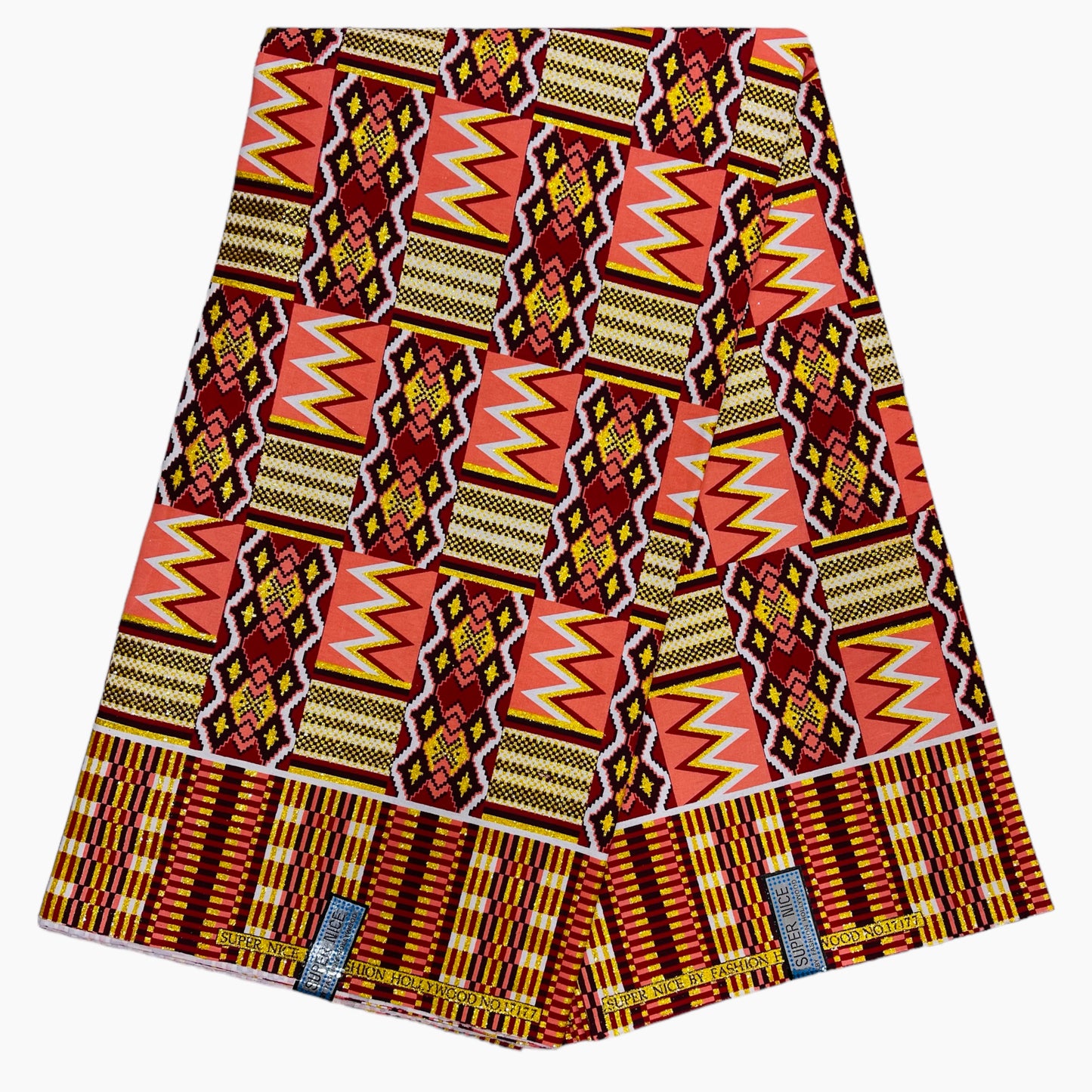 Wax Tissu Pagne Africain Brillant 6 Yards