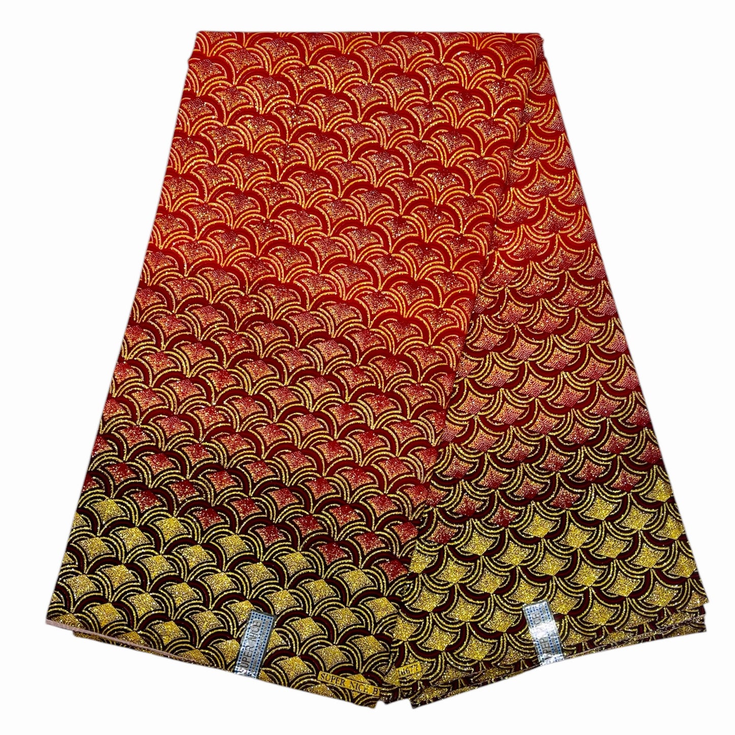 Tissu Pagne Africain Brillant 6 Yards