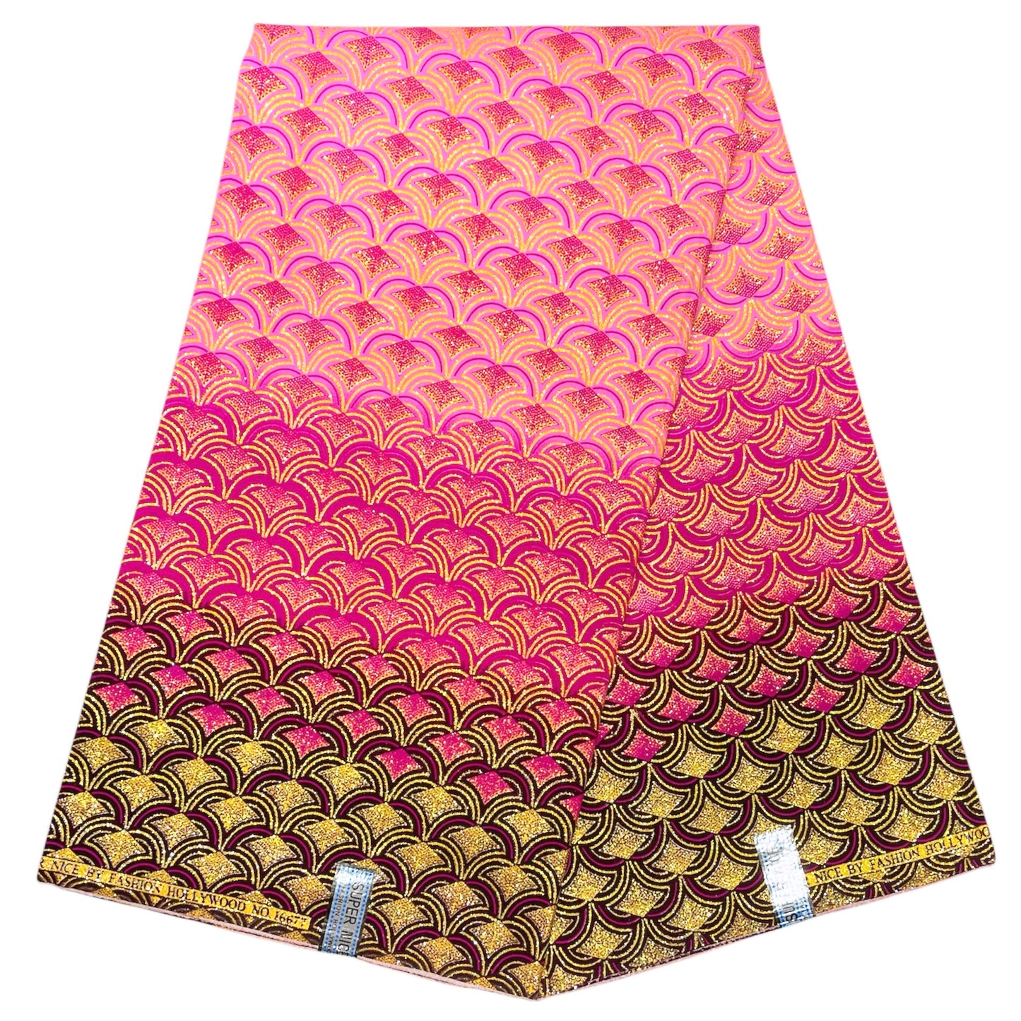 Tissu Pagne Africain Brillant 6 Yards