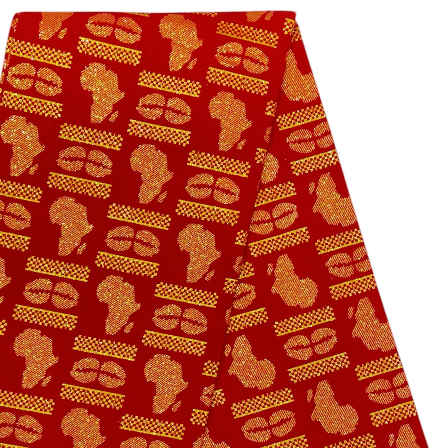 Tissu Pagne Africain Brillant 6 Yards