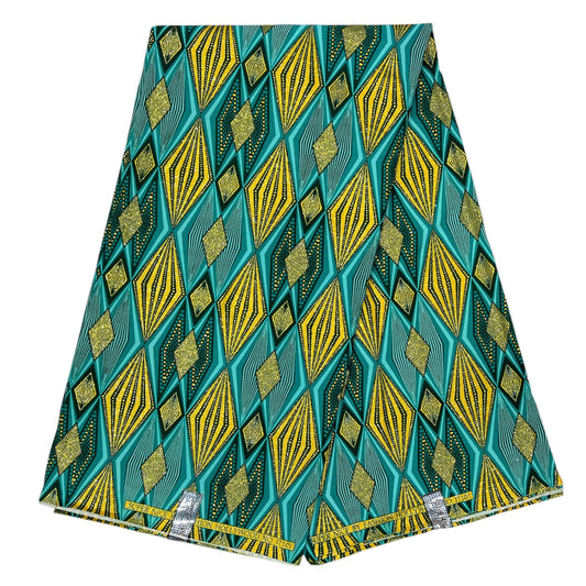 Tissu Pagne Africain Brillant 6 Yards