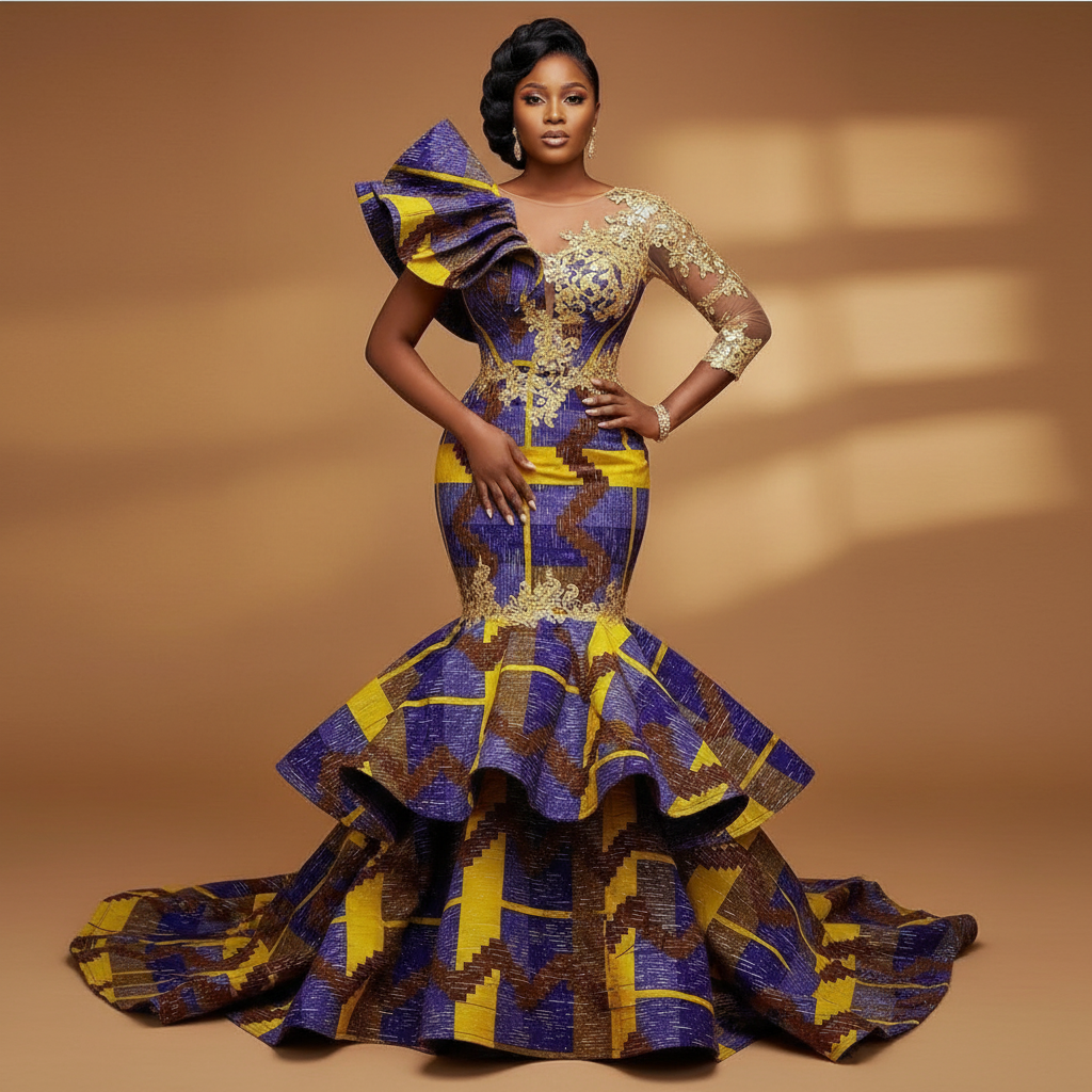 wax kente deux tons 6 yards