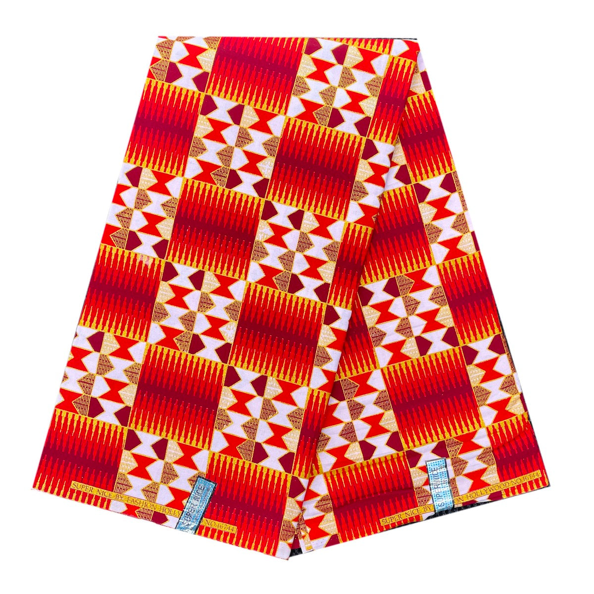 Wax Tissu Pagne Africain Kenté pailleté Brillant 6 Yards