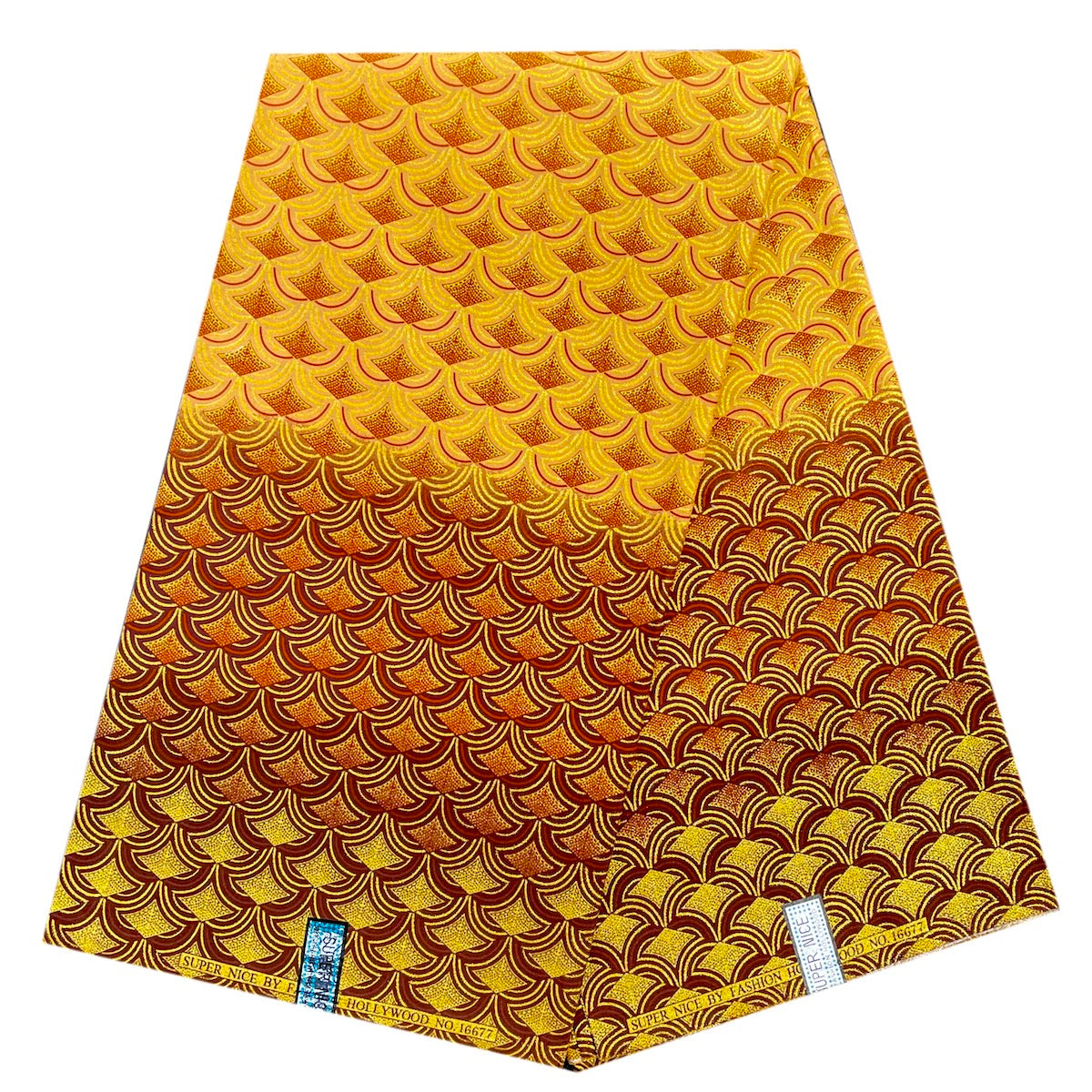 Wax Tissu Pagne Africain pailleté Brillant 6 Yards