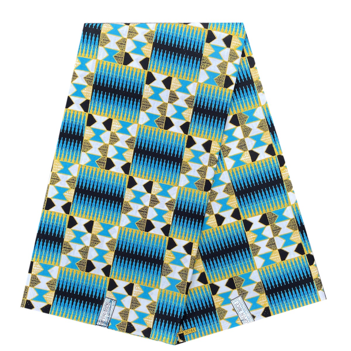 Wax Tissu Pagne Africain Kenté pailleté Brillant 6 Yards