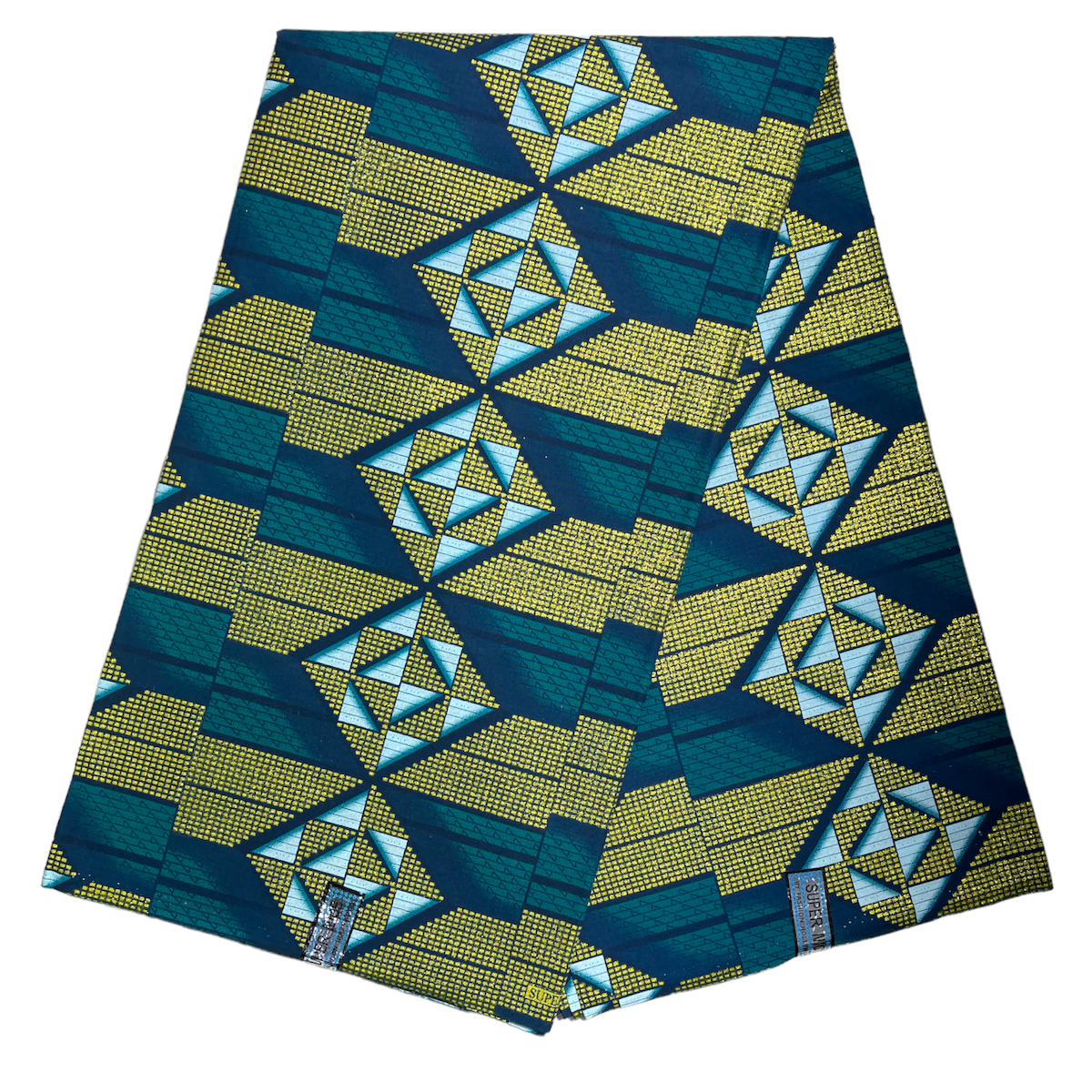 Wax Tissu Pagne Africain pailleté Brillant 6 Yards