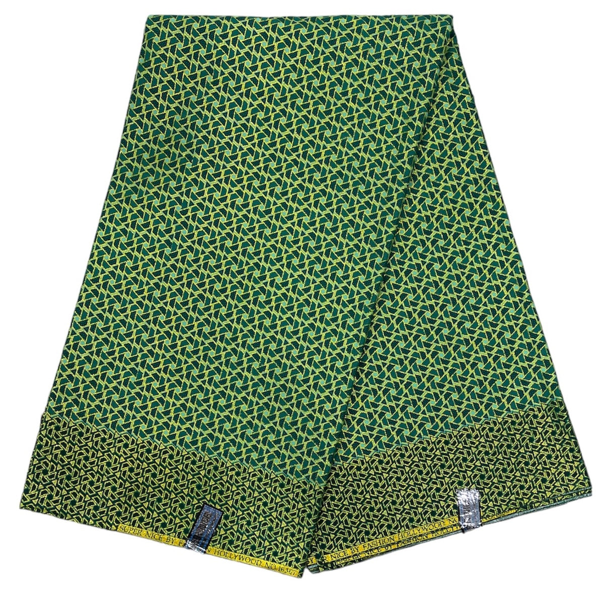 Wax Tissu Pagne Africain pailleté Brillant 6 Yards