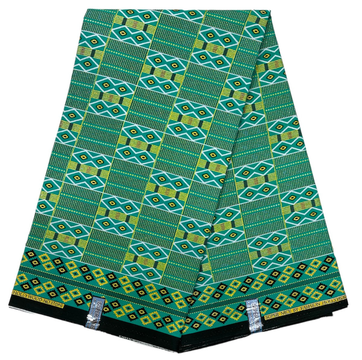 Wax Tissu Pagne Africain Kenté pailleté Brillant 6 Yards