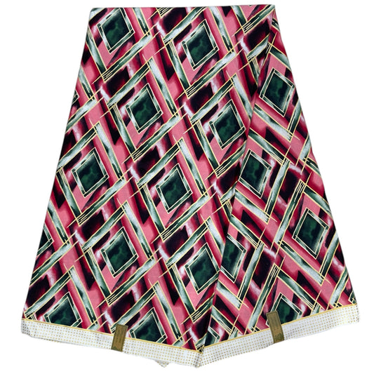 Wax Pagne Tissu Africain Brillant 6 Yards