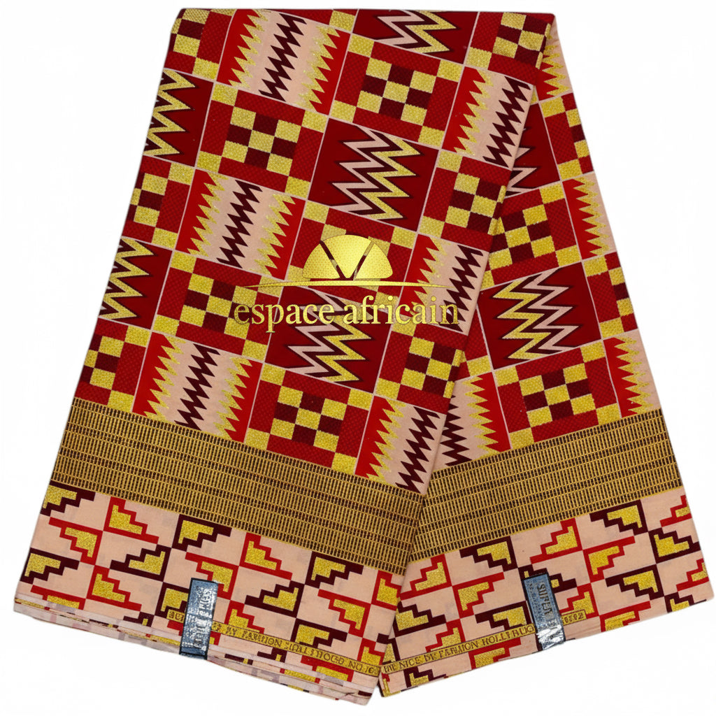 Tissu Pagne Africain Brillant 6 Yards