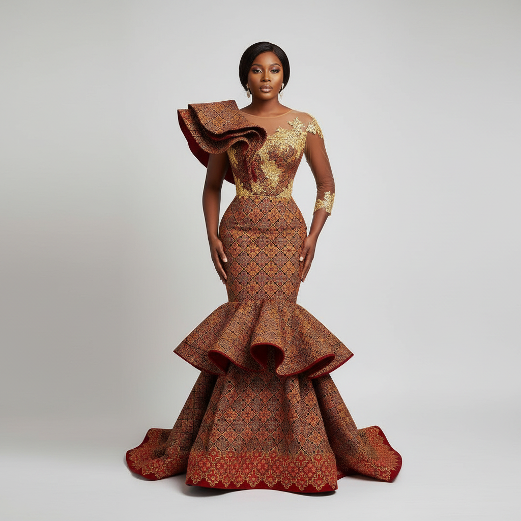 Tissu Pagne Africain Brillant 6 Yards