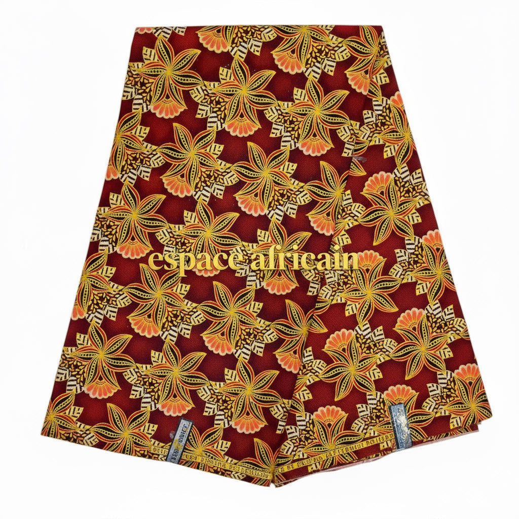 Tissu Pagne Africain Brillant 6 Yards