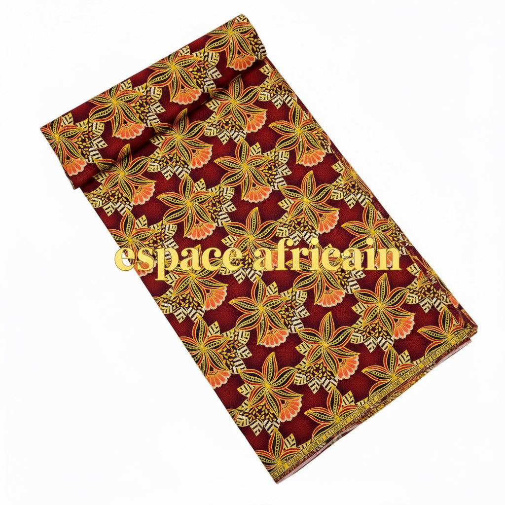 Tissu Pagne Africain Brillant 6 Yards