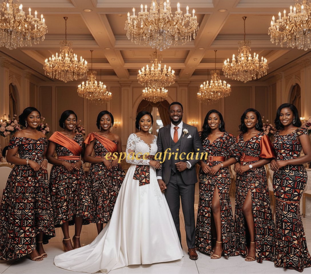 Tissu Wax Bogolan  6 Yards