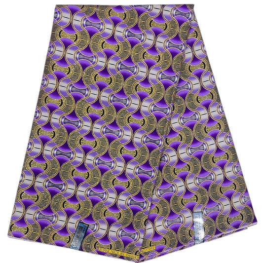 Wax Pagne Tissu Africain Brillant 6 Yards