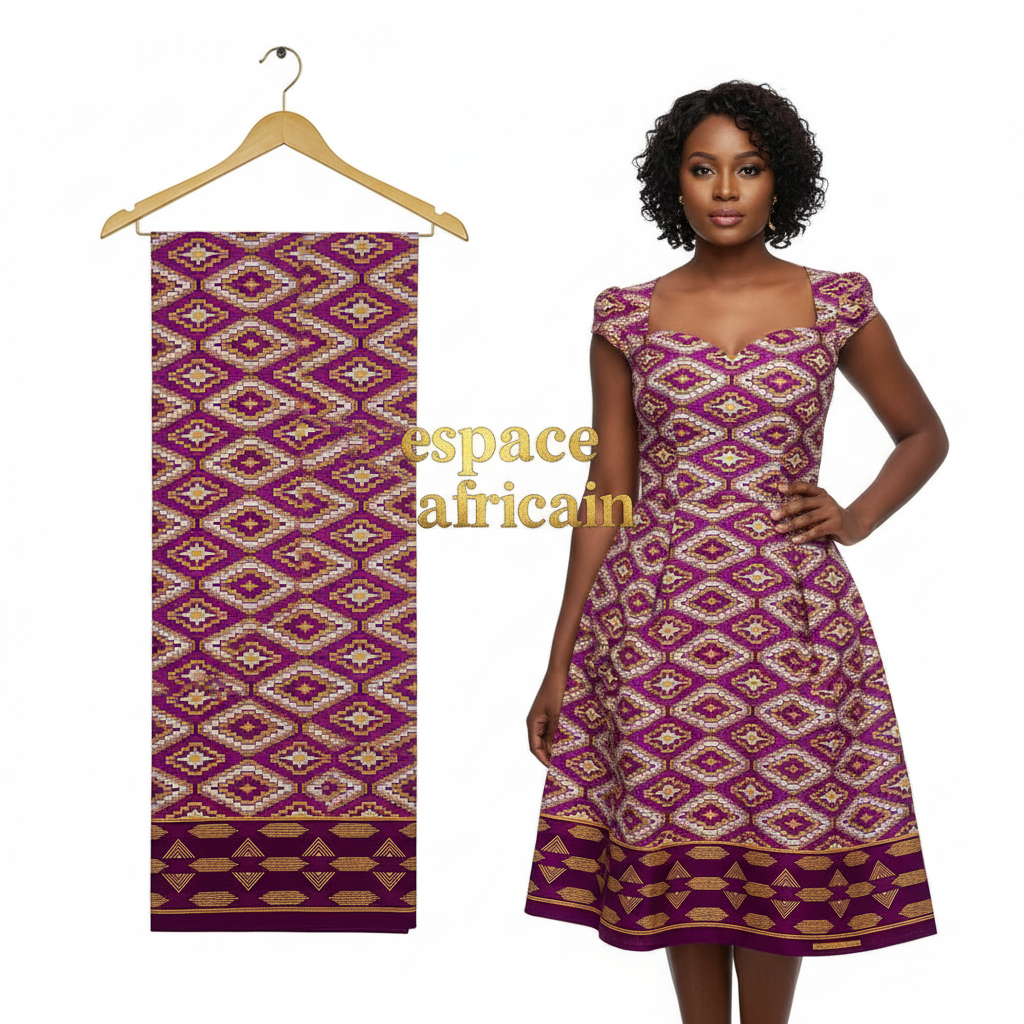 Tissu Pagne Africain Brillant 6 Yards