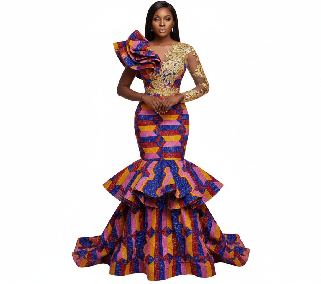 wax kente deux tons 6 yards