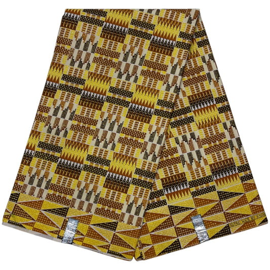 Wax Tissu Pagne Africain Brillant 6 Yards