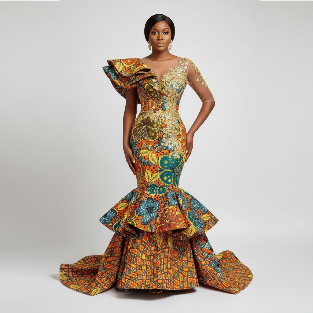 Tissu Pagne Africain 6 Yards