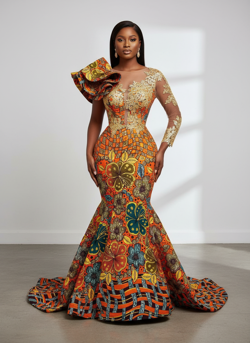 Tissu Pagne Africain 6 Yards