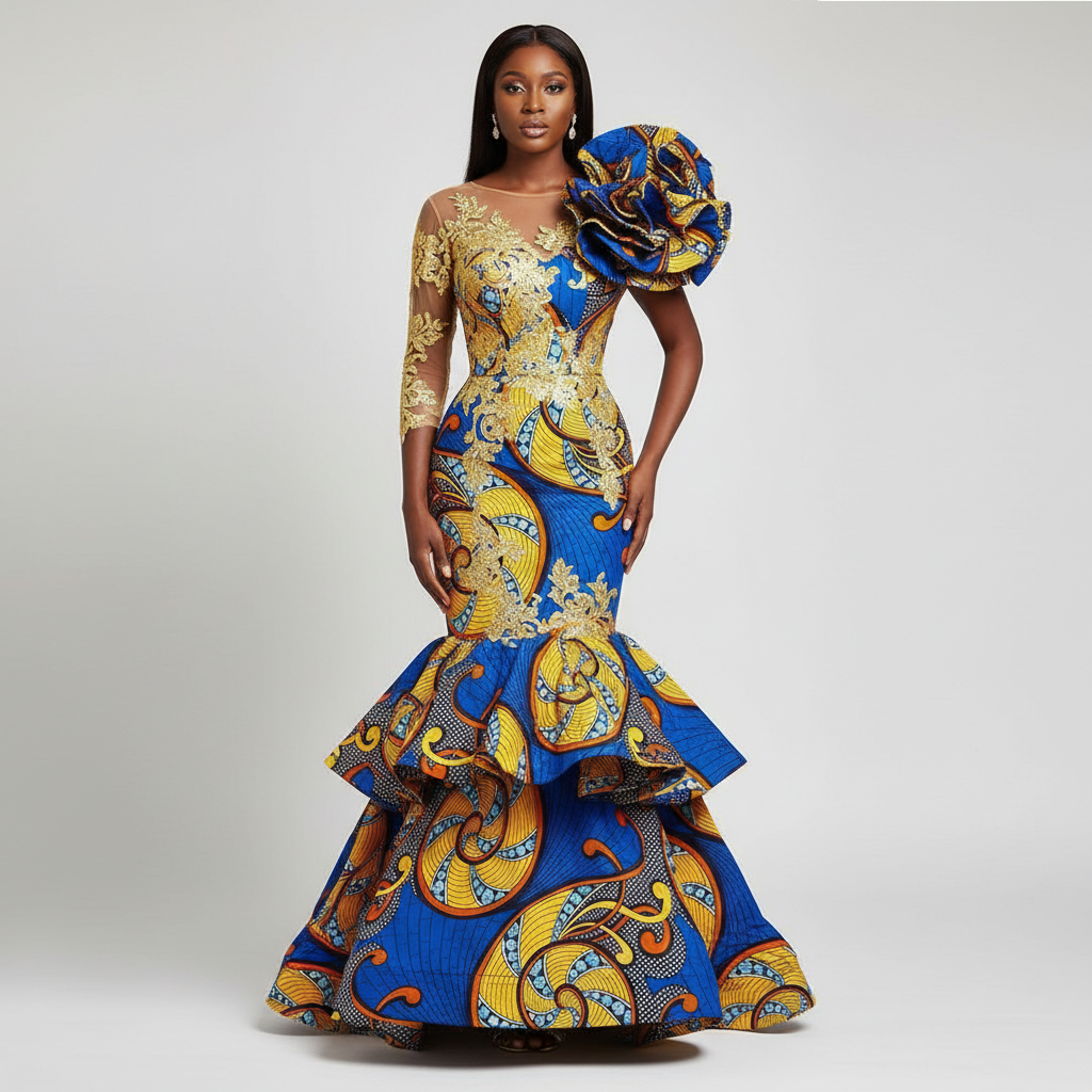 Tissu Pagne Africain 6 Yards