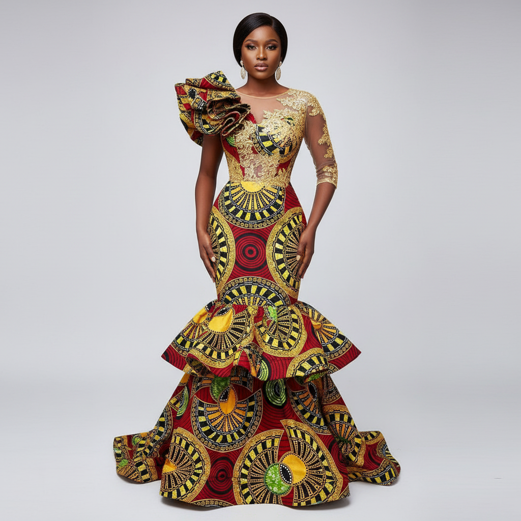 Tissu Pagne Africain 6 Yards