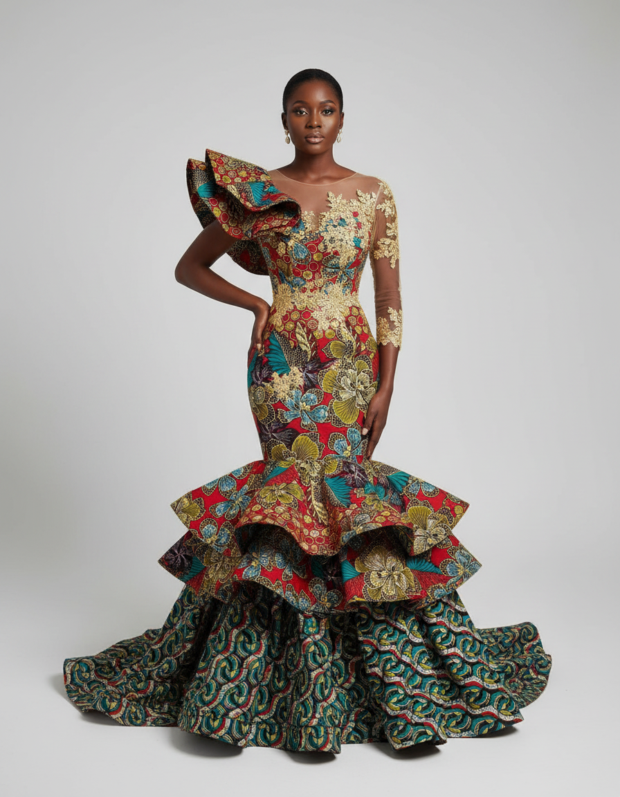 Tissu Pagne Africain 6 Yards