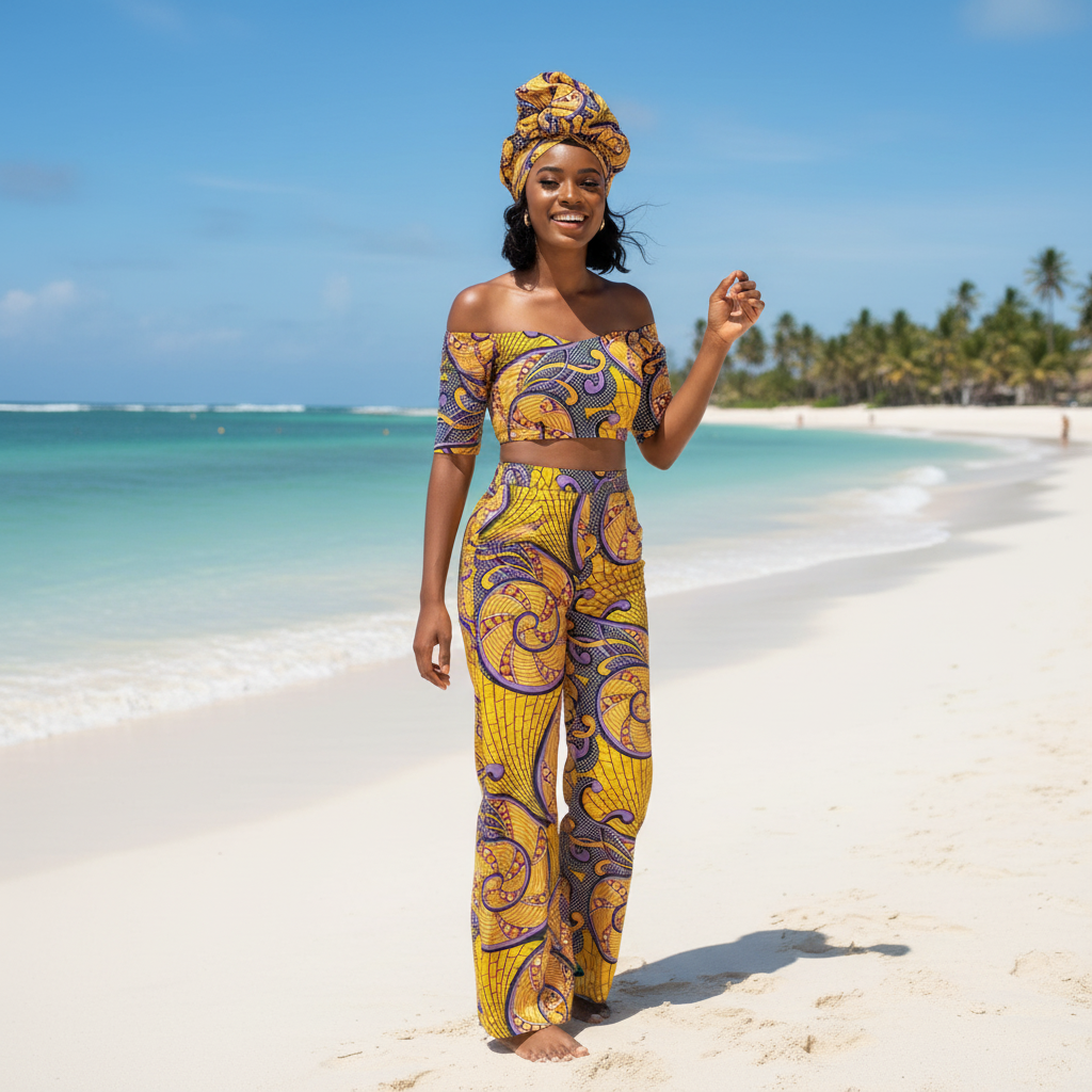 Tissu Pagne Africain 6 Yards