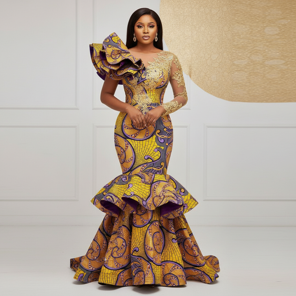 Tissu Pagne Africain 6 Yards