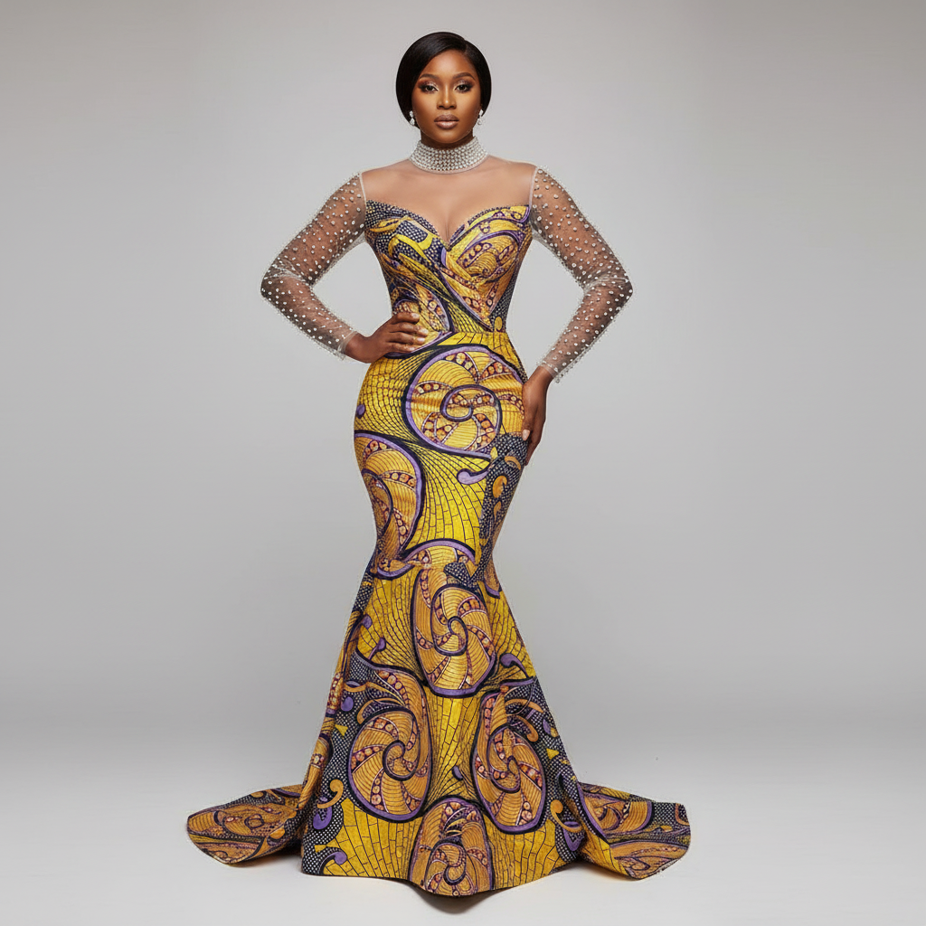 Tissu Pagne Africain 6 Yards